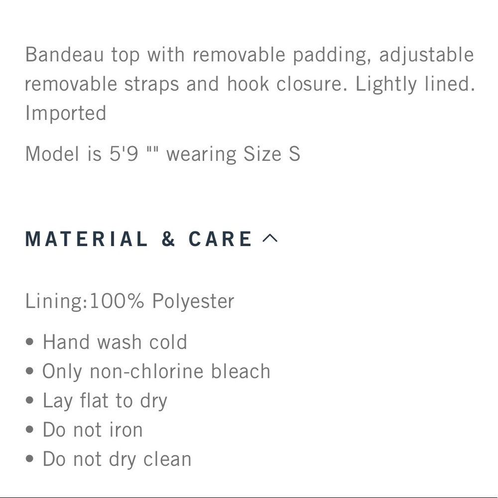 ✨New ABERCROMBIE & FITCH Bandeau Bikini Top - Picture 8 of 8